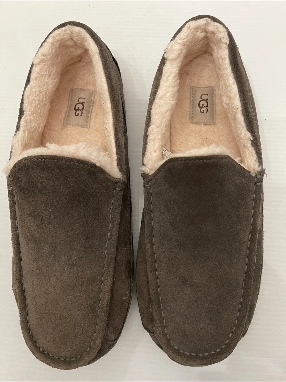 UGG WINTER ASCOT IN AN OLIVE SLIPPERS MENS SIZE 12